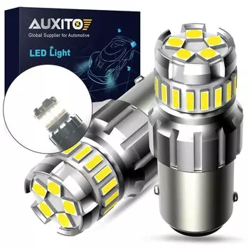 AUXITO 2 шт. 1156 BA15S P21W Светодиодный лампа Canbus T20 W21W 7443 7440 DRL автомобильный сигнал светильник BAY15D 1157 P21/5W R5W светодиодный реверсивная лампа