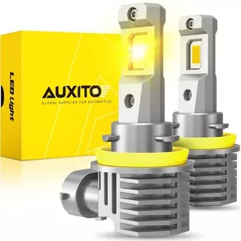 AUXITO 2 шт. 12 В H8 H9 H11 светодиодный противотуманная фара желтая 16000LM H16JP 9005 hb3 9006 hb4