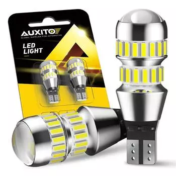 AUXITO 2 шт. 2000LM T15 Светодиодная лампа W16W LED Canbus Безоблок 4014 42-SMD 912 921 Светодиодная лампа Автомобильный резервный фонарь заднего хода 6000K 12V