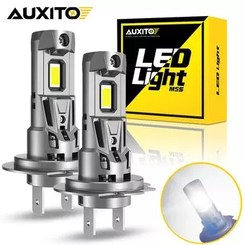 AUXITO 2 шт. 22000LM H7 Светодиодная фара Canbus 120 Вт Беспроводная с вентилятором 6500K Белые автомобильные лампы Plug and Play Светодиодные фонари для автомобиля 6500K