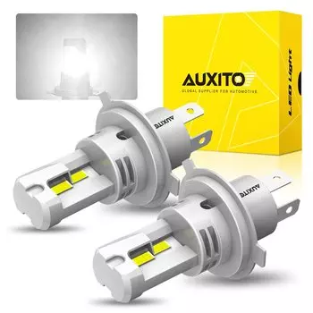 AUXITO 2 шт. 9003 HB2 H4 светодиодные лампы Canbus для Lada Honda Toyota VW мотоциклетные фары двойной цвет 3000K желтый белый свет