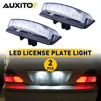 AUXITO 2 шт. автомобильная светодиодная лампа освещения номерного знака для Toyota Camry 2002-2011 Sienna Prius Echo Yaris Sedan Lexus LS430 LS430