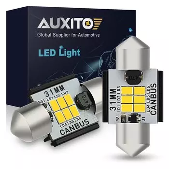 AUXITO 2 шт. Canbus без ошибок C5W светодиод 31 мм 36 мм Festoon C10W 41 мм лампа освещения номерного знака салона автомобиля лампа багажника 12 В
