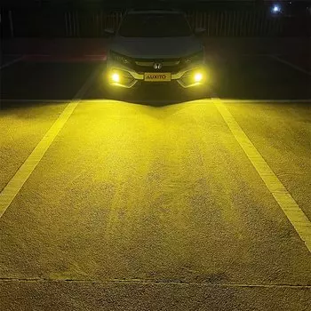 AUXITO 2 шт. Canbus H3 Светодиодные противотуманные фары 1:1 Мини Размер H3 Светодиодные противотуманные фары DRL 12 В Янтарный Желтый 6500 К Белый 300% Яркие чипы CSP