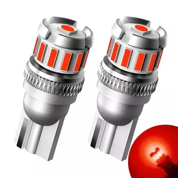 AUXITO 2 шт. Canbus T10 LED Красный W5W Светодиодная лампа без ошибок Внутреннее освещение багажника Боковой габаритный фонарь номерного знака Белый Желтый Синий