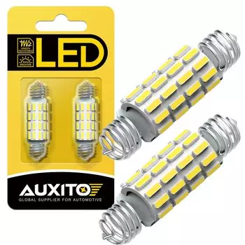 AUXITO 2 Шт. Festoon C10W LED 6500K Белый Автомобильное Внутреннее Освещение Регулируемая Лампа Для Чтения Canbus Без Ошибок ...