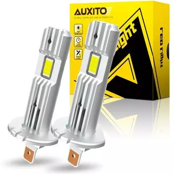 AUXITO 2 шт. H1 светодиодные лампы Canbus без ошибок 12000LM 60W 6500K белые супер яркие 12V безвентиляторный мини-размер для BMW Audi A4 A3 8p 8l