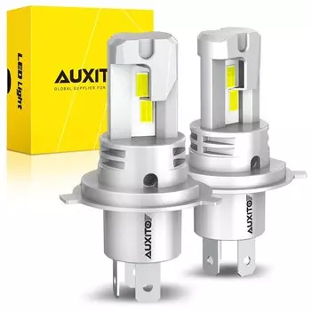 AUXITO 2 шт. H4 светодиодные фары Canbus без ошибок для Chevrolet Toyota Audi BMW VW Nissan 9003 H4 HB2 светодиодные фары Hi/Lo Beam автомобиля