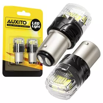 AUXITO 2 Шт. S25 1156 Светодиодные Лампы 1157 Bay15d P21/5W BA15S 7506 Белые Парковочные Фонари Заднего Хода Canbus Без Ошибо...