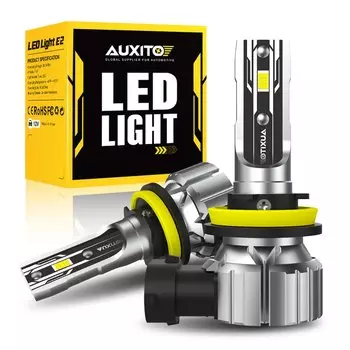 AUXITO 2 шт. светодиодные противотуманные фары H11 белые 9006 HB4 HB3 9005 H8 H9 H16JP светодиодные лампы фары автомобиля дальнего света для Toyota Skoda Ford Lada