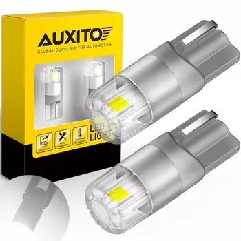 AUXITO 2 шт. T10 LED Canbus No Error W5W Парковочный фонарь Боковое габаритное положение Внутренняя лампа 12 В Автомобильная лампа 6000K 194 168 LED 3030 SMD