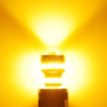 AUXITO 2 шт. T20 7440 WY21W W21W Светодиодные лампы 7443 W21/5W 3156 3157 Led T25 Супер яркий оранжевый автомобильный указатель поворота 12 В