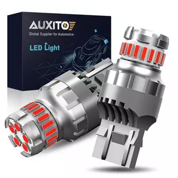 AUXITO 2 шт. T20 7443 светодиодные фонари красные W21W W21/5W светодиодные лампы стоп-тормоза задний фонарь автомобиля задний фонарь 12 В