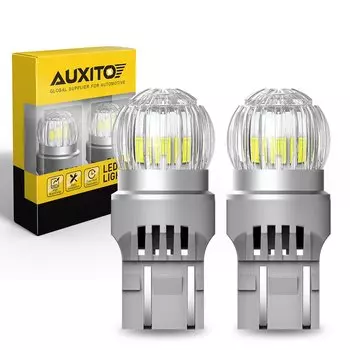 AUXITO 2 шт. T20 7443 W21/5W 7440 W21W WY21W 1156 P21W 1157 P21/5W Светодиодные автомобильные сигнальные огни Canbus DRL Лампы 12 В Белый 6000 К