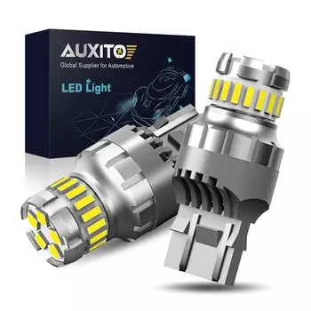 AUXITO 2 шт. T20 LED W21/5W 7443 7440 W21W Светодиодная лампа 6500K Белая для Lada Opel Автомобильный парковочный фонарь DRL Дневные ходовые огни