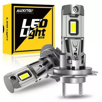AUXITO 2 шт. Turbo LED H7 Canbus лампа для фар 120 Вт сверхмощная 22000LM супер белая 6500K 12 В автомобильная лампа H8 H11 9005 9012