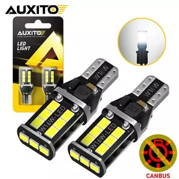 AUXITO 2 шт. W16W T15 921 Светодиодные лампы Canbus Светодиодные автомобильные резервные фонари заднего хода T16 912 921 Светодиодные лампы без ошибок T10 W5W Светодиодные внутренние лампы