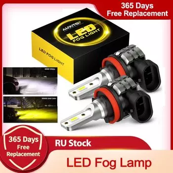 AUXITO 2x 2000LM H8 H11 Светодиодная противотуманная фара Canbus H16JP 9005 HB3 9006 HB4 LED для BMW VW Benz Audi A3 8P A4 B8 B6 A6 C6 C7 BMW E60 E90
