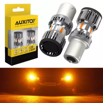 AUXITO 2x No Hyper Flash 1156 BAU15S PY21W Светодиодный указатель поворота BA15S P21W T20 7440 3157 Светодиодные лампы Canbus Автомобильная лампа Янтарный