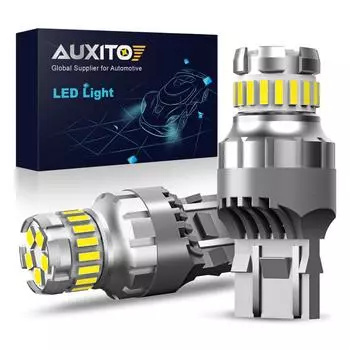 AUXITO 2x светодиодный T20 7440 W21W WY215W светодиодный Canbus 7443 SRCK W21/5W СВЕТОДИОДНЫЙ Автомобильный светильник с поворотным сигналом, стоп-сигнал, задний фонарь 1200LM 12V