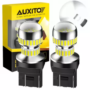 AUXITO 2X T20 W21/5W 7443 7440 W21W светодиодная лампа DRL Canbus безошибочная 6000K белая супер яркая автомобильная парковка дневные ходовые огни