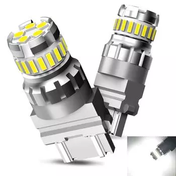 AUXITO 2x T25 LED Canbus 3157 3156 3057 P27/7W Светодиодная лампа Автомобильные задние стоп-сигналы DRL Парковочный сигнал 12 В Янтарный Желтый Белый Красный