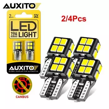 AUXITO 4/2 шт. T10 W5W LED CANBUS без ошибок 5W5 194 168 Картовые купольные фонари Парковочный фонарь Внутренняя боковая лампа для Hyundai Tucson Santa