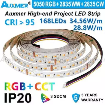 Auxmer RGB CCT светодиодная лента 5050