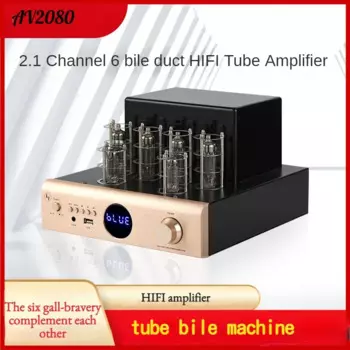 AV2080 электронный трубчатый усилитель мощности желчного пузыря HIFI 2.0 динамик компьютера мобильный телефон TV Bluetooth аудио громкий динамик