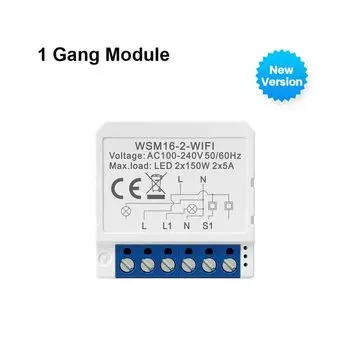 AVATTO Tuya Модуль выключателя Wi-Fi 1/2/3/4 клавиш