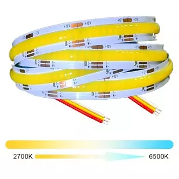 AvvRxx Светодиодная лента FCOB CCT 608 10мм 2700K-6000K