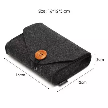 AWINPOP Фетровая сумка для хранения гаджетов