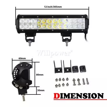 Авто 9, 12, 14, 18, 20, 23, 25, 28, 36, 44 дюйма, светодиодсветильник фара для джипа, грузовика 4x4, UTV, квадроцикла, трактора, внедорожника, 6,5 дюйма, 4 дюйма, прожсветильник Тор, противотуманная фара