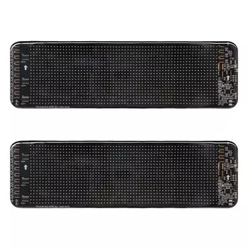 Гибкий светодиодный экран для лобового стекла автомобиля, динамические глаза дьявола, акриловая светодиодная матричная пиксельная панель, программируемый текстовый узор