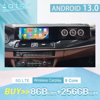 Автомагнитола 21 дюйм для BMW 6 серии F10 F11 2010-2017 Android 13, автомобильный мультимедийный плеер 128G Carplay GPS Navi, автомобильное стерео головное устройство