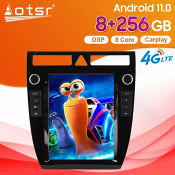 Автомагнитола 2 din, 8 + 256 ГГц, Android, для Audi A6 1999-2003