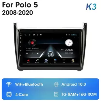 Автомагнитола 2 Din Android 12 для Volkswagen VW polo 5 Седан 2008 - 2020 мультимедийный плеер Carplay Стерео GPS DVD головное устройство 4G Wifi
