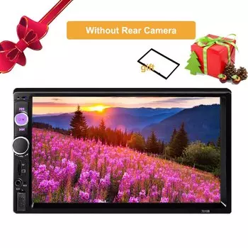 Автомагнитола 2 Din, автомобильная приборная, MP5, Bluetooth, USB, FM, AM, сенсорный экран 7 дюймов, мультимедийный проигрыватель, камера заднего вида, 2020