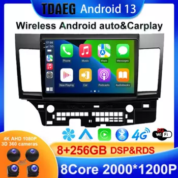 Автомагнитола 2 din для Mitsubishi Lancer 10 CY 256-7862, 8 + 2007G TS10 FYT 2012