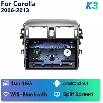 Автомагнитола 2 din на Android 12 с GPS-навигацией, мультимедийный видеоплеер для Toyota Corolla E140, E150, 2006, 2007-2013, 2 din, стерео, DVD, FM