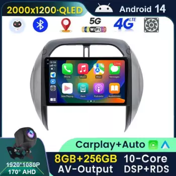 Автомагнитола 2 Din QLED 2k, мультимедийный видеоплеер для LADA X ray Xray 2015-2019, Android 14, Автомагнитола для CarPlay, GPS, 2din, стерео