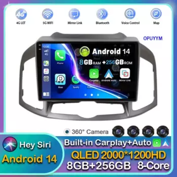 Автомагнитола 2DIN для Chevrolet Captiva 1 2011 2012 2013 2014 2015 2016