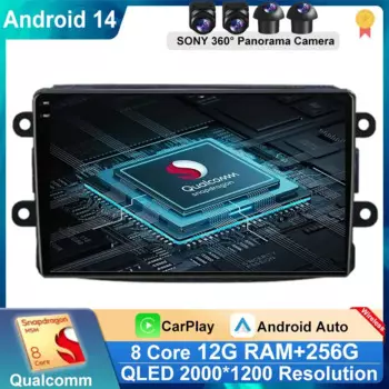 Автомагнитола 2DIN для Renault Dacia Duster, Captur, символ Логана, докира, сандеро, лодgy, Android, автомобильный радиоприемник, мультимедийный плеер для Carplay, автомобиль, NO 2din