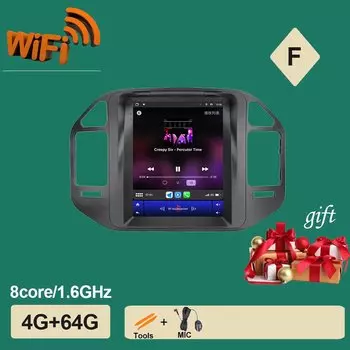 Автомагнитола 9,7 дюйма для Mitsubishi Pajero 3 V60 V68 V73 1999 - 2006 Android 14, Автомобильное видео, CarPlay, стерео, GPS-навигация, Авторадио, мультимедиа