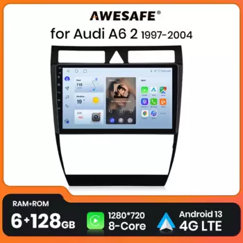Автомагнитола AWESAFE, 2 din, Android, для Audi A6 C5 1997-2004 S6 RS6