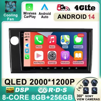 Автомагнитола Carplay, 2 Din, Android 14 для Honda BRV LHD 2015 2016 2017 2018 2019
