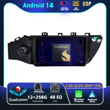 Автомагнитола Carplay для Kia RIO 4 K2 KX Cross 2016-2019, Android 14