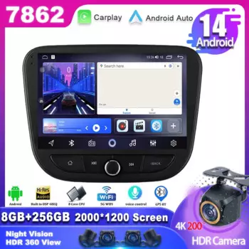 Автомагнитола Carplay на Android 14 для Chevrolet Malibu 9 2015 -2022, мультимедийный видеоплеер с GPS-навигацией, DSP 7862CPU, Wi-Fi, QLED