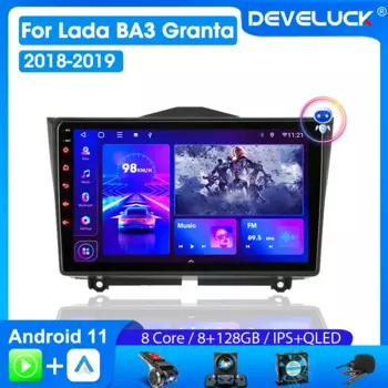 Автомагнитола Develuck, 2 Din, Android 11, для LADA BA3 Granta Cross 2018 2019