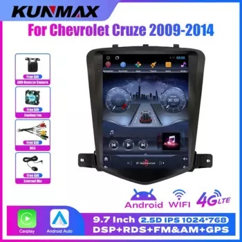 Автомагнитола для Chevrolet Cruze 2009-2014, Android, 2 Din, в стиле Тесла, для Carplay, автомагнитола, мультимедиа, DVD, GPS-навигация